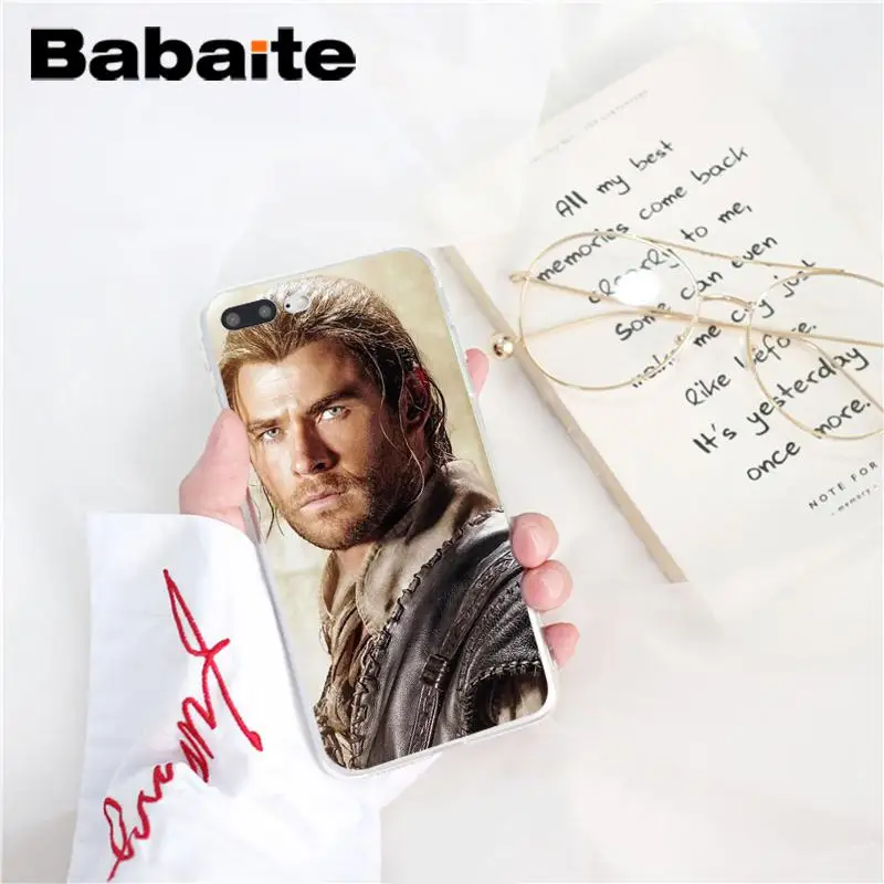 Babaite Chris Hemsworth Мстители Тор ТПУ черный чехол для телефона чехол для iPhone 6S 6plus 7plus 8 8Plus X Xs MAX 5 5S XR 10