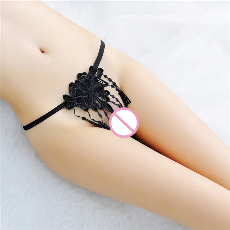 

Sexy Panties New Sexy Temptation Tangas Women Sexy Transparent Hollow Embroidery Tassel Ladies Underwear Chastity Majtki Damskie