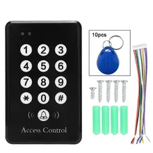 125 кГц RFID карта Пароль Входное управление доступом с 10 идентификационными картами