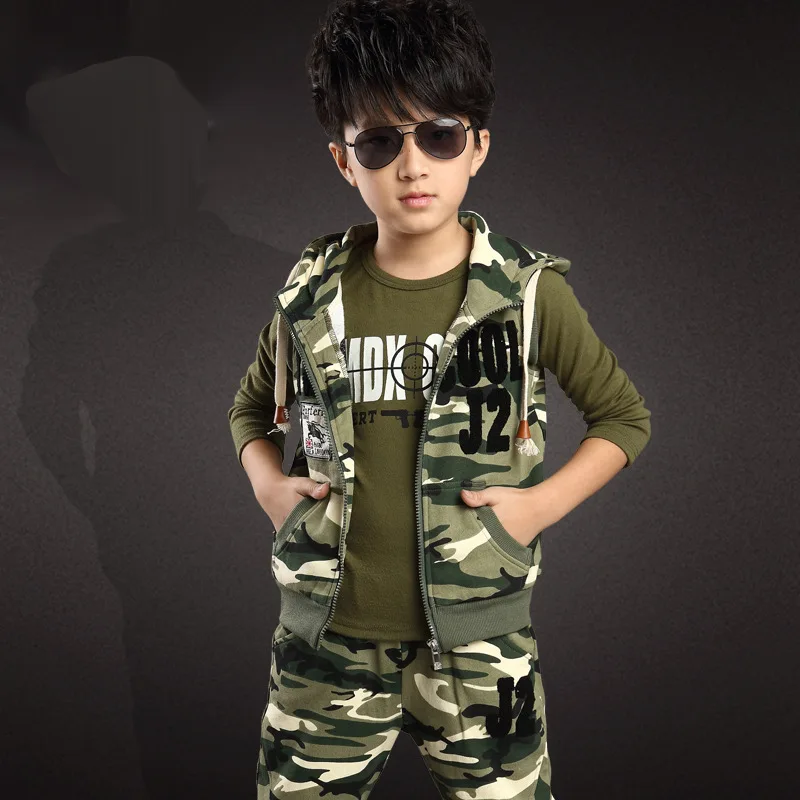 Children's clothes boy fall new three piece suit boys long sleeve