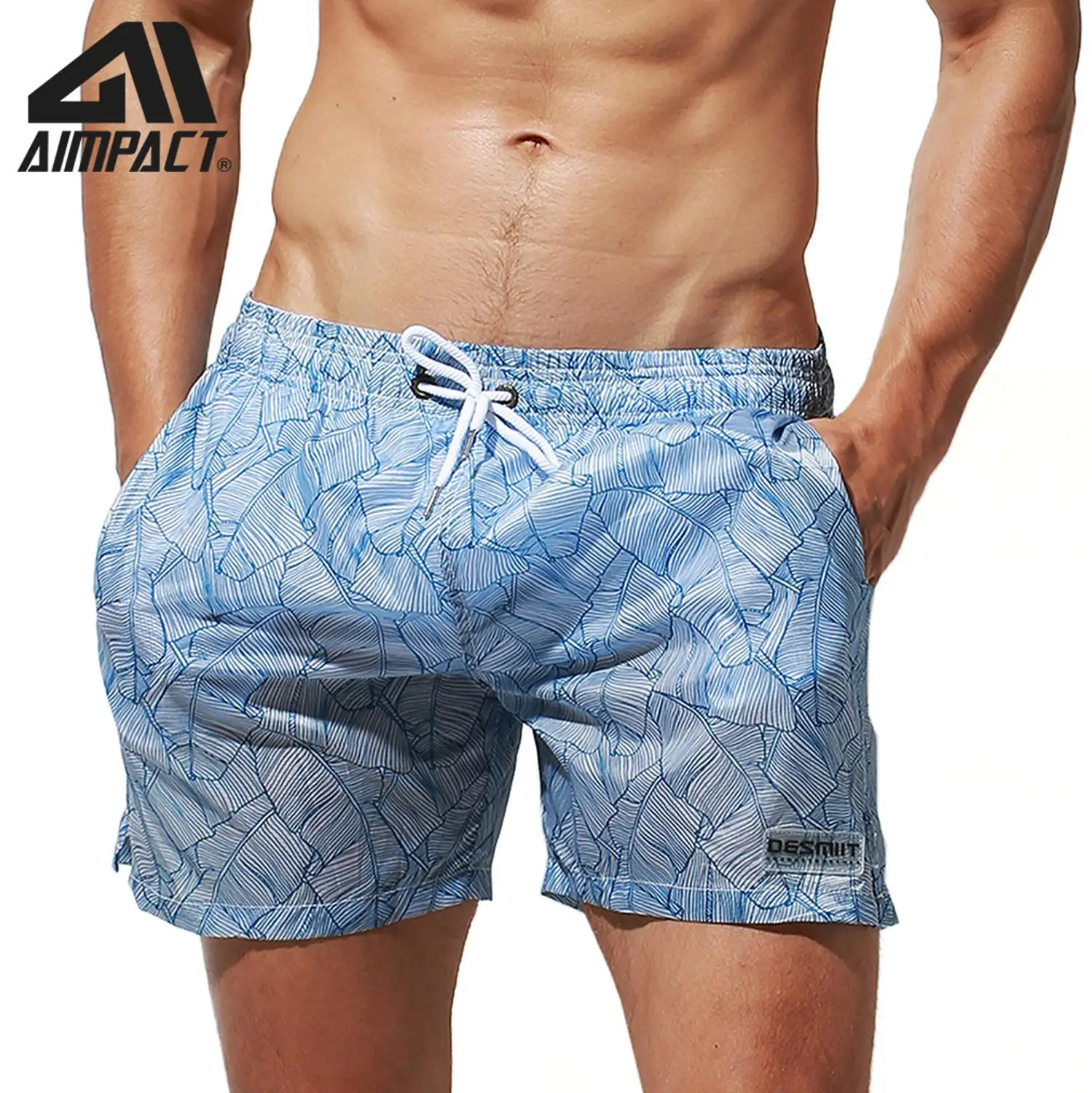 

Desmiit Fast Dry Tropical Board Shorts for Men Light Weight Sexy Swim Short Trunks Summer Holiday Surf Beachwears Sport DT93