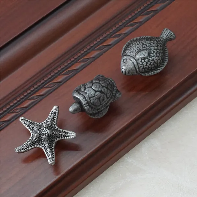 Turtle Fish Starfish Knob Dresser Knob Drawer Knobs Pulls Handle