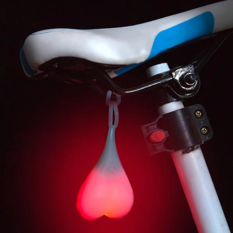 Radfahren Bälle Schwanz Silikon Licht Kreative Fahrrad wasserdichte Nacht Lampe 