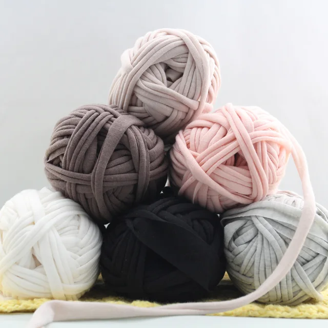 Online 2pcs Woolen Yarn Diy Knitting Wool For Rugs Woven Online 2pcs Woolen Yarn Diy Knitting Wool For Rugs Woven Thread Cotton Cloth Hand Crocheted Basket Rug Blanket Fancy Fabric Aliexpress