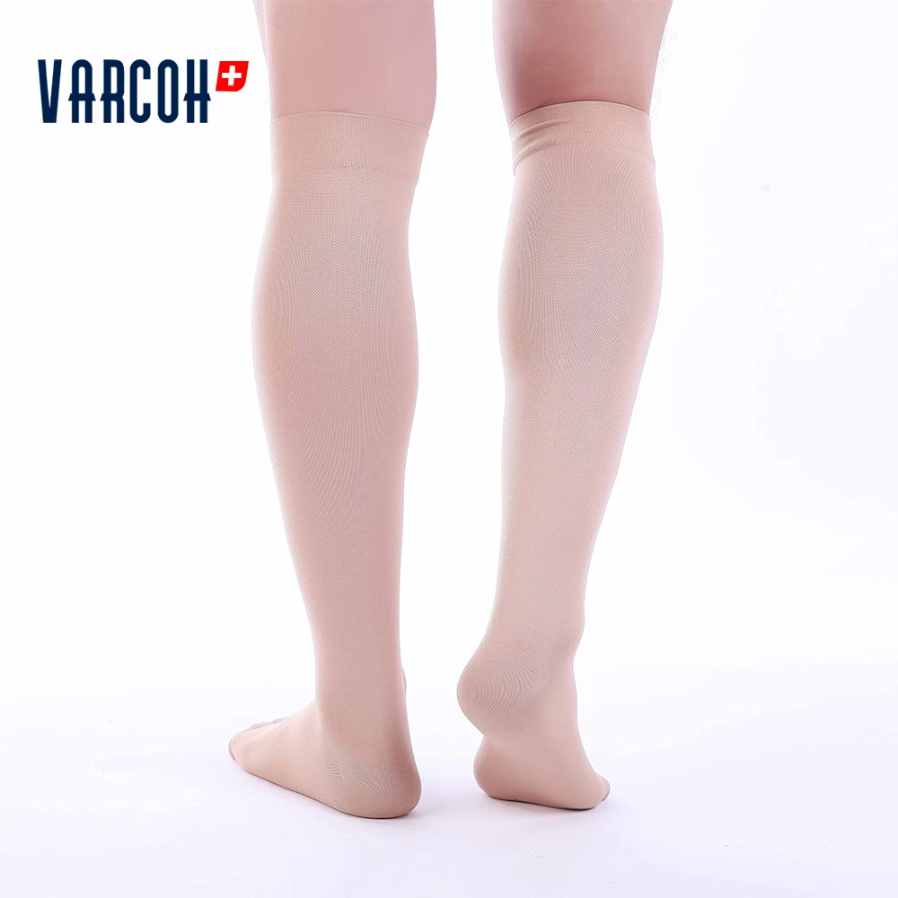 Tanie Skarpety kompresyjne 23 32 mmHg dla mężczyzn i kobiet, najlepsze wsparcie sportowe i medycyna, bieganie, lot, podróże, pielęgniarek, obrzęk, żylaki