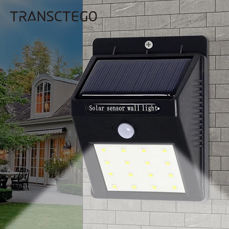 

Solar Light Garden Wall Lamp 20 LED Motion Sensor Outdoor Lighting Waterproof Energy Control Wireless Mounting Lamps Solar Light