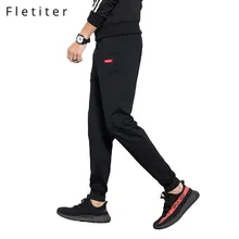 Fletiter Мужские штаны Jogger Осенние повседневные мужские тренировочные брюки спортивная одежда длинные брюки Новые прямые брюки Мужская одежда для фитнеса 4XL
