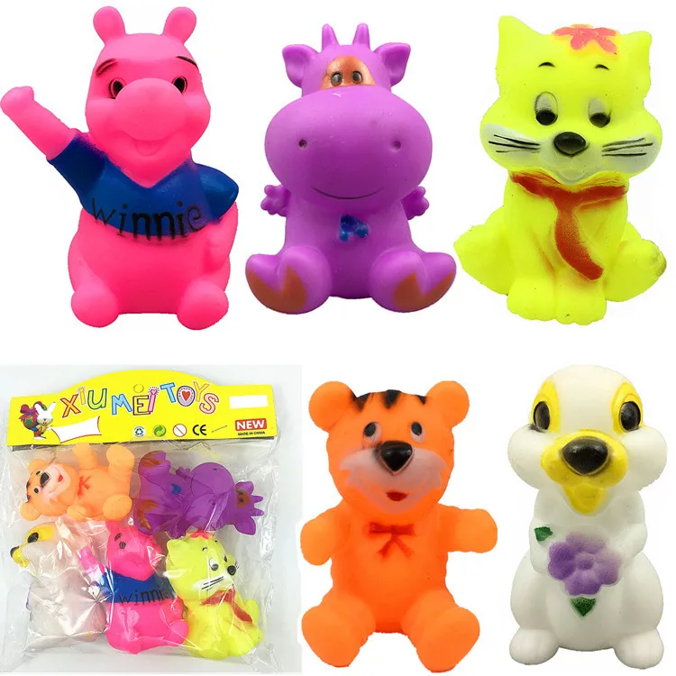 5pcs/lost Baby kids Bath Toys Children Spray Water Knead Animals Play Toy Bathroom rubber ducks boys girls water toys | Игрушки и хобби