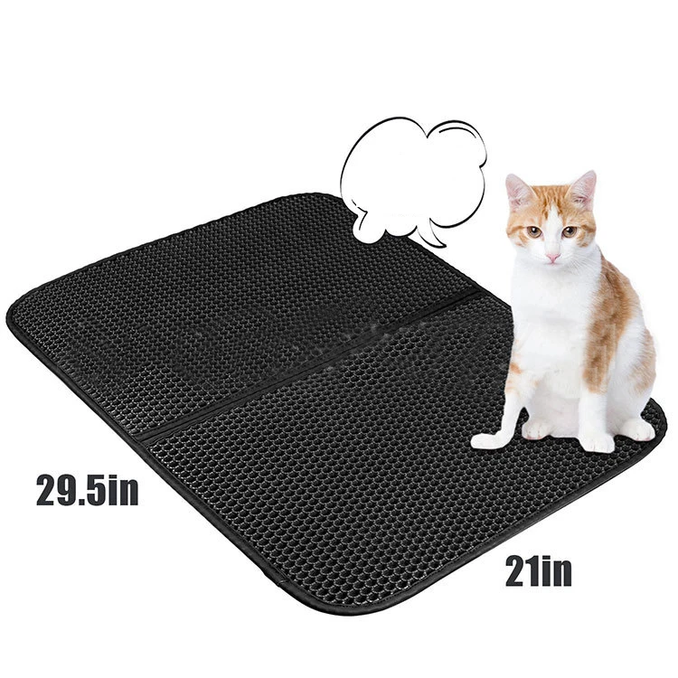 Cat Litter Mat Extra Large Size Rectangular 750*600mm, Layer Cat Litter Trapper Mat