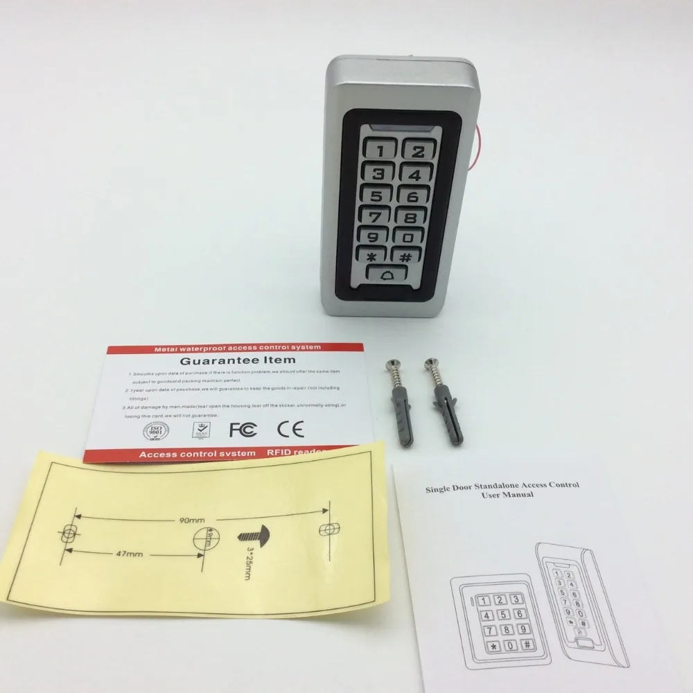 2000 пользователей 125 khz открытый Водонепроницаемый IP65 IP68 светодио дный Клавиатура доступа Металл автономный Управление WG26 Блокировка доступа RFID дверь Управление;