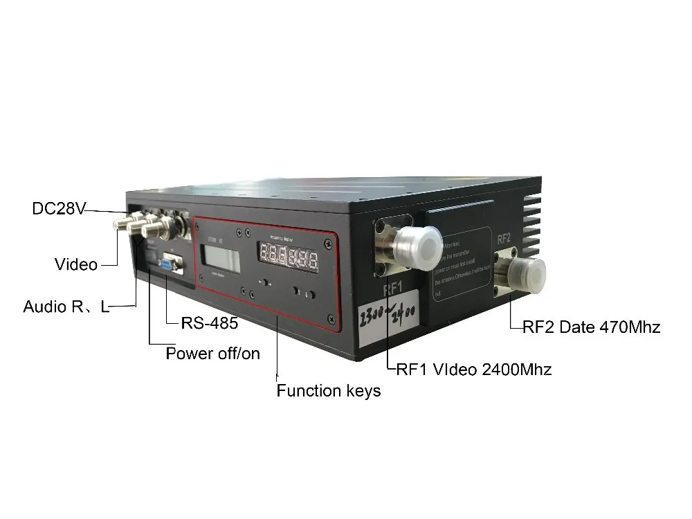 5-6 км NLOS Manpack видео передатчик 10 Вт RF большой диапазон беспроводной передатчик и приемник Цифровой COFDM модуляции H.264 кодирования