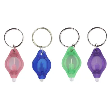 

Hot Mini 5pcs LED Keychain Torch Flashlight Finger Light Blue/Green/Red/Purple Lamp for Dark Areas Camping / Hunting / Hiking
