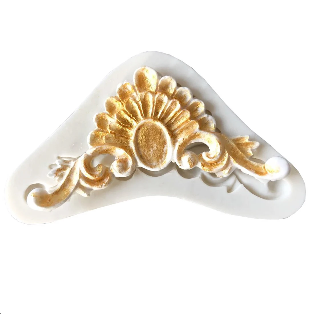 

1pcs DIY Sugar craft Cake Classic Lace Flower Border Silicone Mold Fondant Mold Cake decorating Tools Gum paste Mold