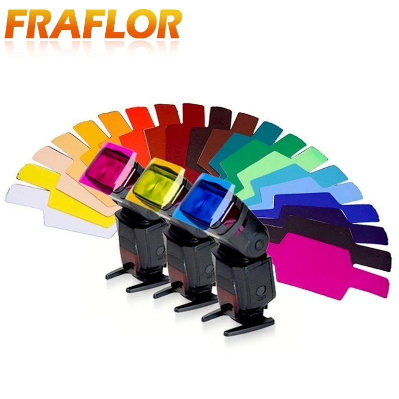

Speedlite Flash Balance Color Card Lighting Gel Pop Up Filter for Camera Correction Lighting Film Plastic Sheets Attachment Band