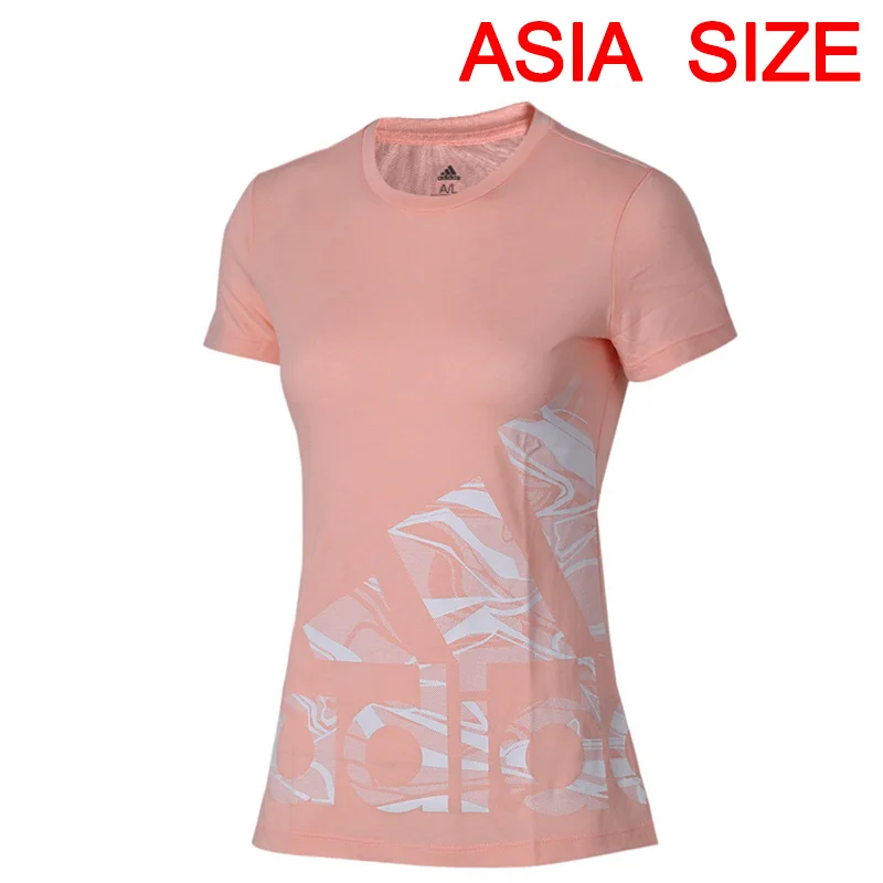 Новое поступление, оригинальные женские футболки с логотипом Адидас Ади, спортивная одежда с коротким рукавом - Цвет: DN8955