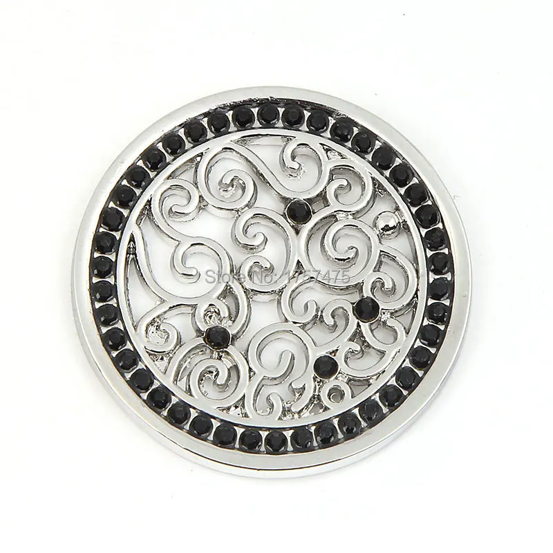 TDIYJ My Coin 33 мм сплав Винтаж кудри Кристалл Монетный диск для рамки кулон ожерелье лучший подарок на день матери 6 шт./лот