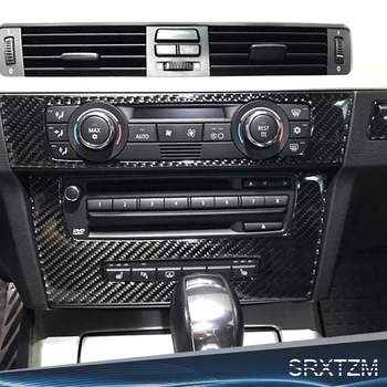 

SRXTZM for BMW e90 Carbon Fiber Strip Air Conditioning CD Panel Decorative Cover Trim Auto Interior Car Styling 3D Sticker