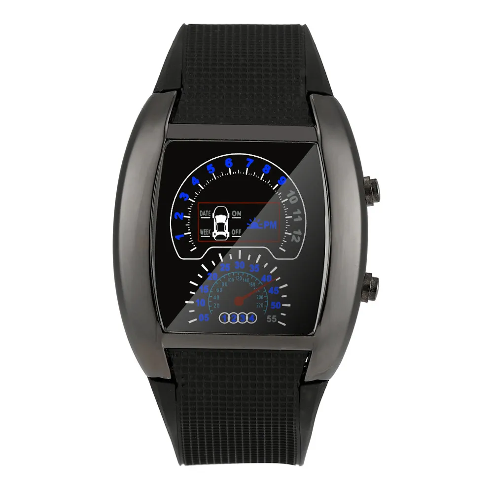 

Aimecor 2018 New Hot sell Fashion Casual Aviation Turbo Dial Flash LED Watch Lady Sports Military Car Meter Racing Watches