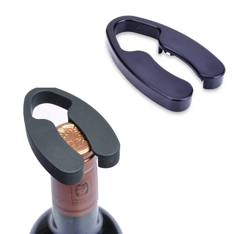 New Black Handheld Wheel Wine Champagne Bottle Foil Cutter Opener Rotating Cutting Blades