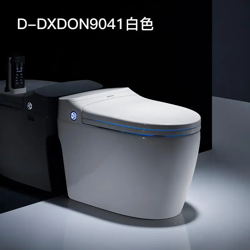 Полностью автоматический флиппинг умный туалет керамический Электрический бытовой бачок для туалета - Цвет: Белый