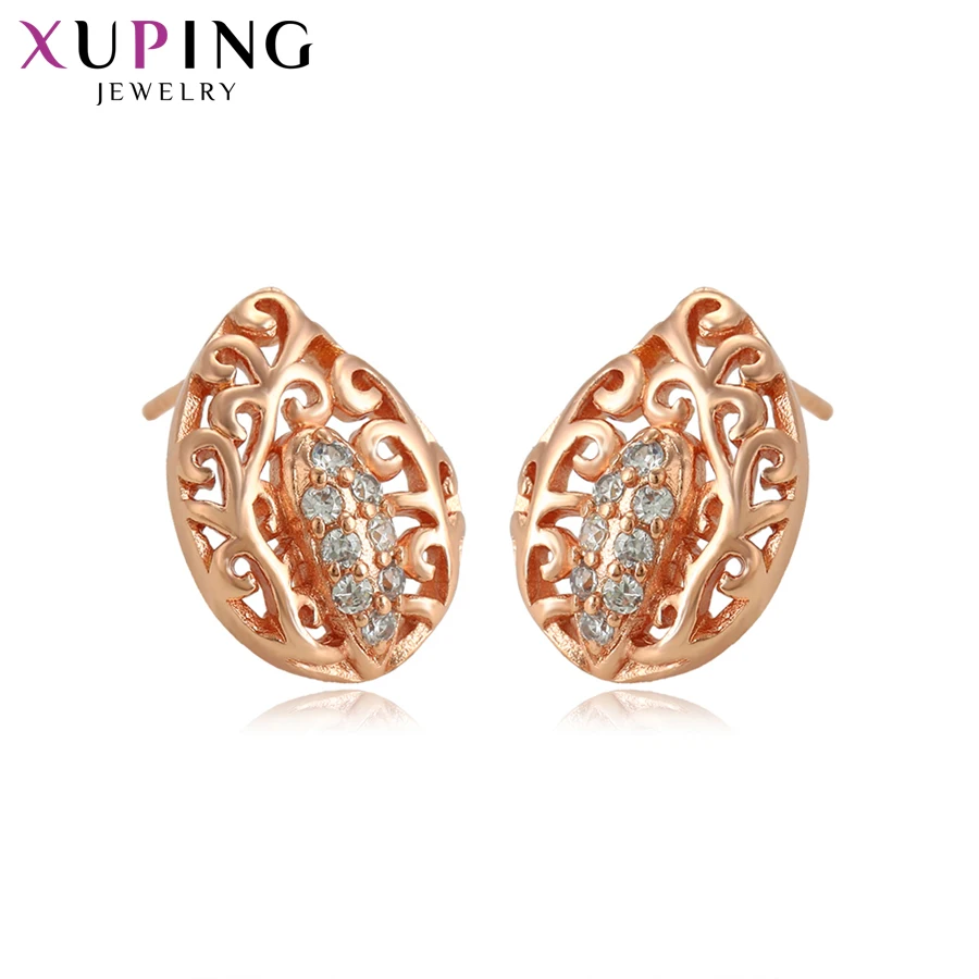 

Xuping Fashion Elegant Earrings Charm Style Rose Gold Color Plated Studs for Women Girls Jewelry Gifts S83,4-95048