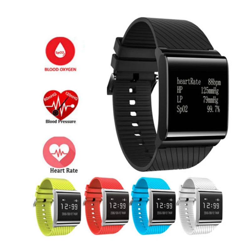 

Sports Smart Bracelet Touch Screen Heart Rate Blood Pressure Oxygen Monitor Call Fitness Tracker Smart Watch For IOS Android