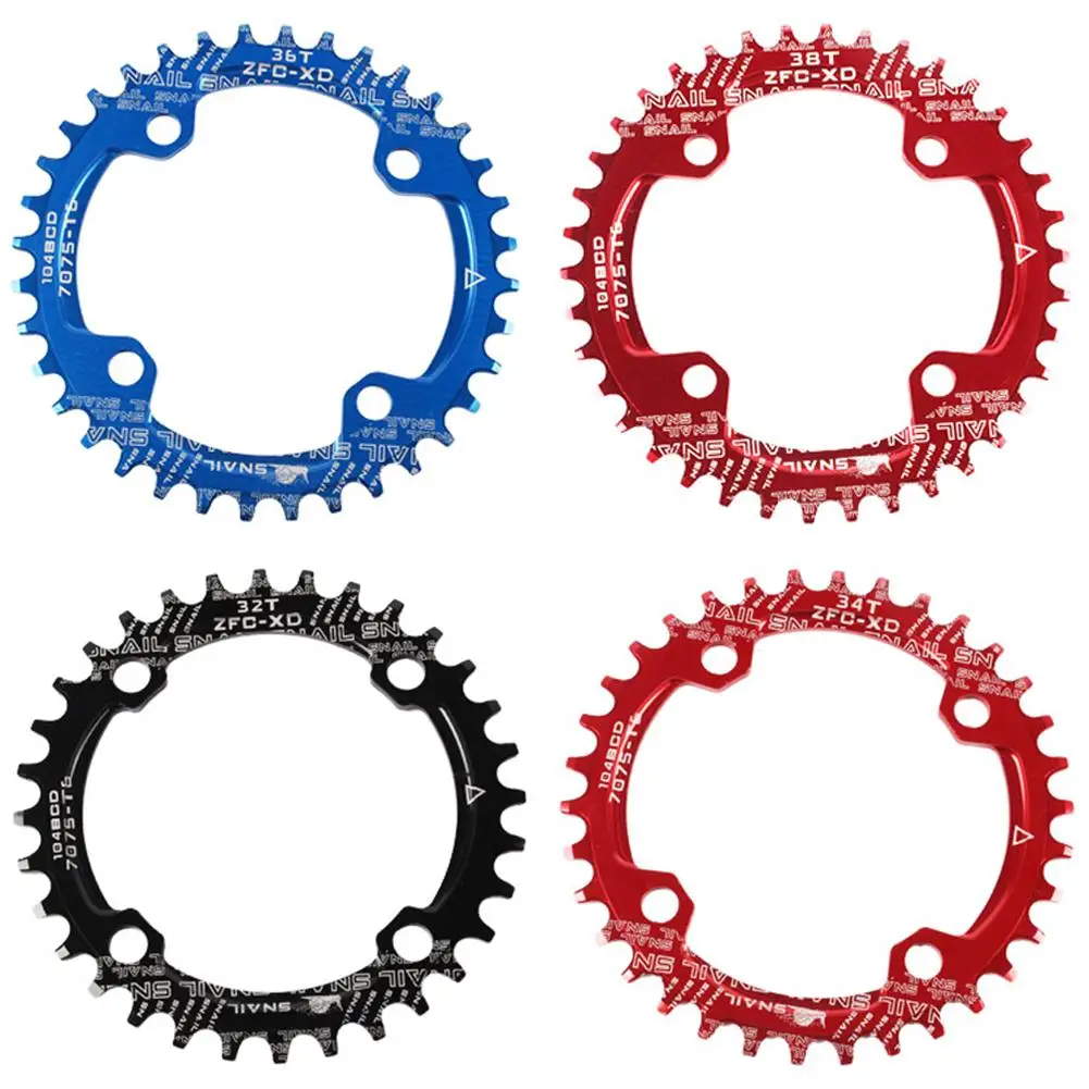 

104BCD 32/34/36/38T MTB Mountain Bike Bicycle Round/Oval Narrow Wide Chainring