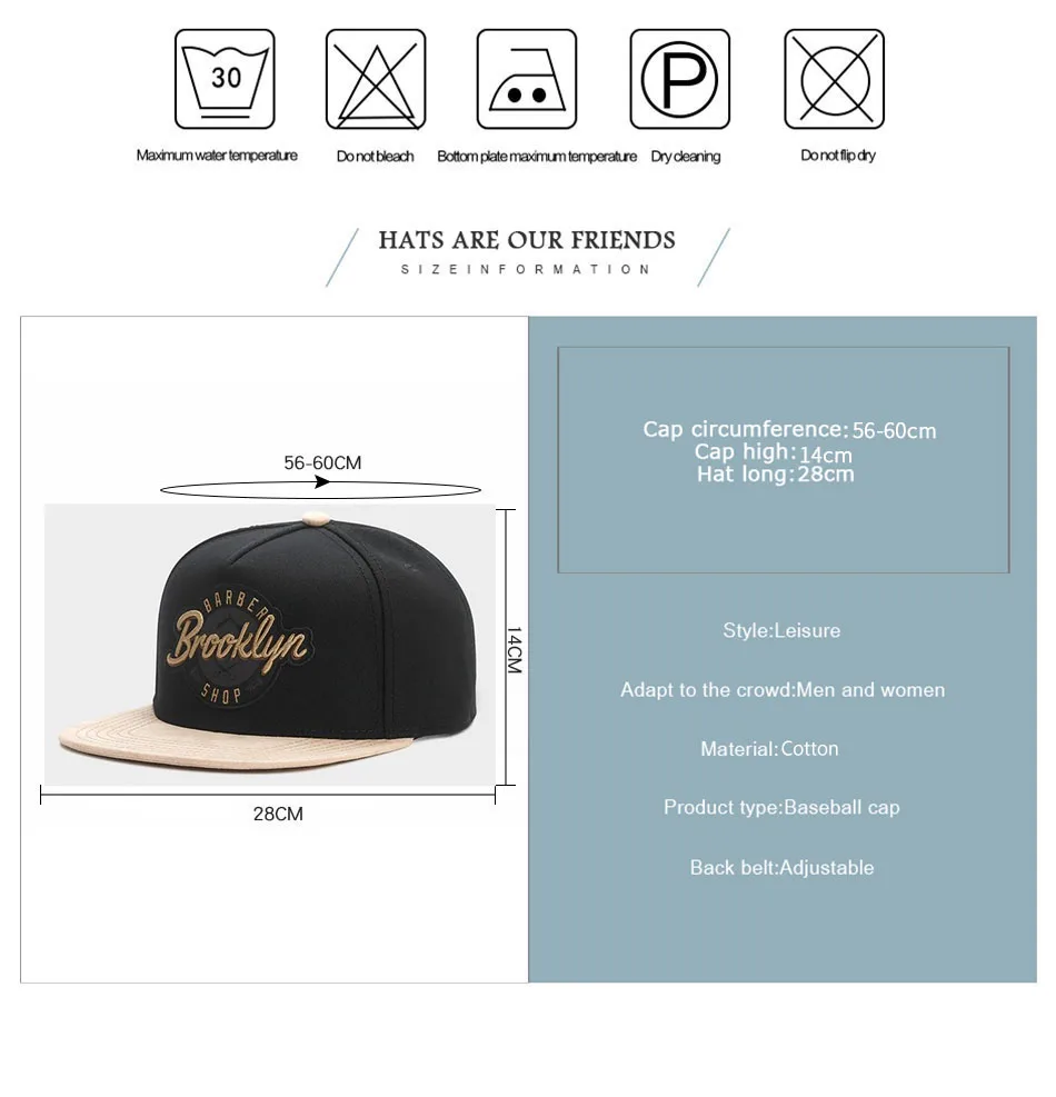 PANGKB брендовая Кепка с надписью «Brooklyn» черная регулируемая хип-хоп бейсболка для мужчин и женщин, головной убор для взрослых, Уличная Повседневная Кепка-бейсболка от солнца