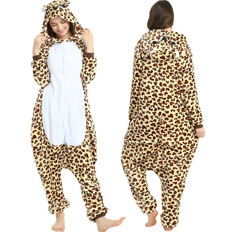 Cute Flannel Animal Pajamas-2