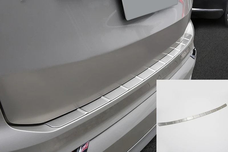 

For Volvo XC90 2015 2016 2017 2018 Stainless Steel Outer Rear Bumper Guard Plate Cover Trim 1pcs Car Styling Accessories