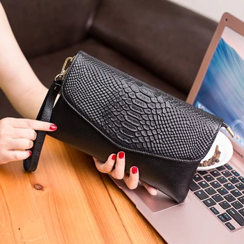 

Wmnuo Brand Hand Bags Women Soft Cow Leather Lady Shoulder Bags Crocodile Grain Clutch Bags Fashion Messenger Bags Evening Bags