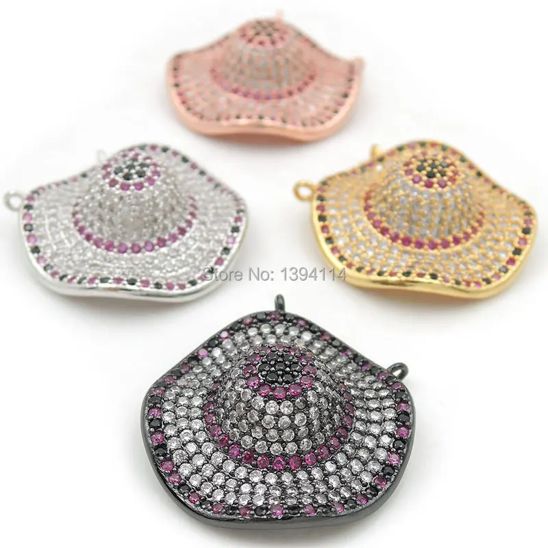 sombrero-de-ala-ondulada-de-circonia-cubica-transparente-para-mujer-micro-pave-negro-y-fucsia-encanto-de-doble-circulo-accesorio-para-collares-25x25x10mm