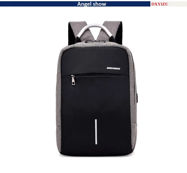 Рюкзак с защитой от кражи, с паролем, рюкзак для компьютера, ноутбука, usb зарядка, рюкзаки, школьная сумка, рюкзак для взрослых, Zaino Donna Rugzak