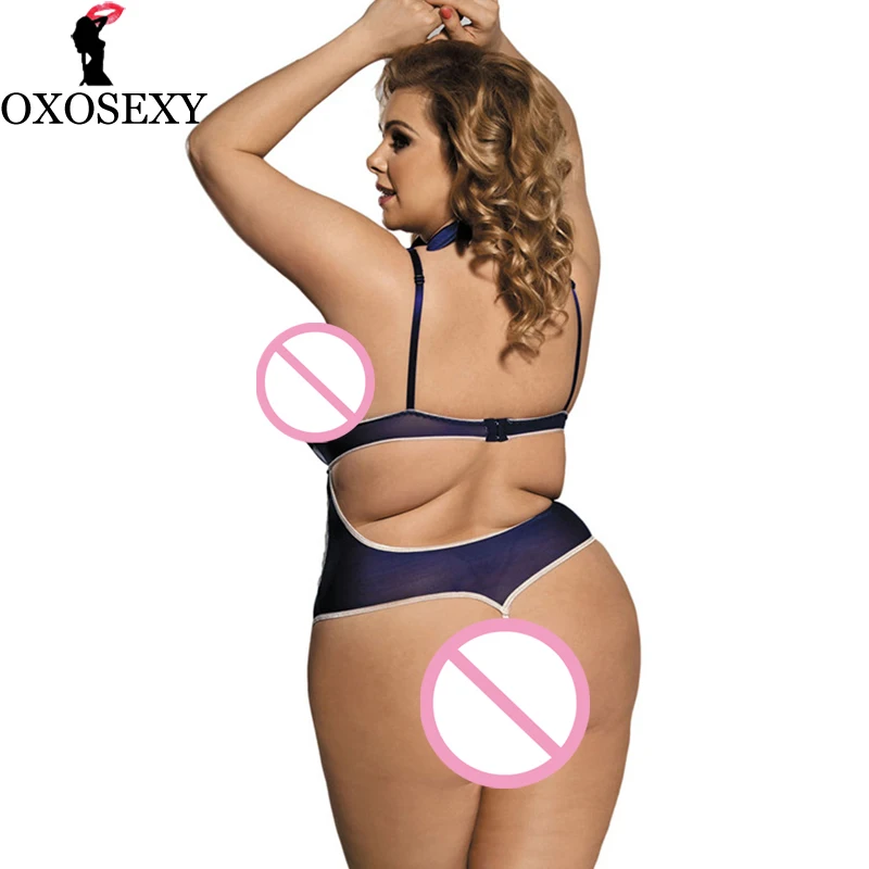 Нижнее белье большого размера xxxl 5xl женское эротическое нижнее Тедди с вырезами