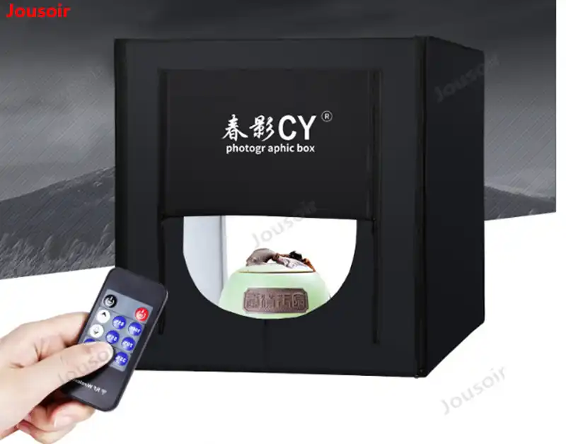 Color : Black 60cm LED Small Studio Photo Fill Light Soft Light Box Photography Props Simple Product Still Life Shooting