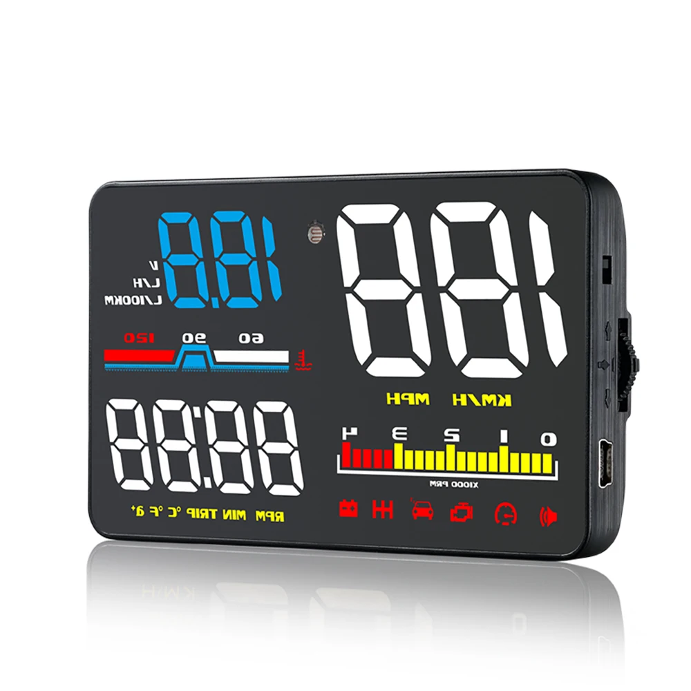 

On-board Computer OBD2 Display Car Speedometer Head Up Display Auto HUD Fuel Consumption Clear Error Code Overspeed Warning