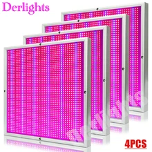 4 шт./партия светодиодный светильник для выращивания растений 200 Вт полный спектр лампа для внутреннего тепличная палатка цветение растений растущий высокий выход