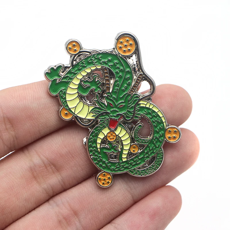 P2401 Dongmanli ювелирные изделия аниме Dragon Ball Shenron металлическая шляпа из эмали булавка броши Дракон сумка для значка детские подарки