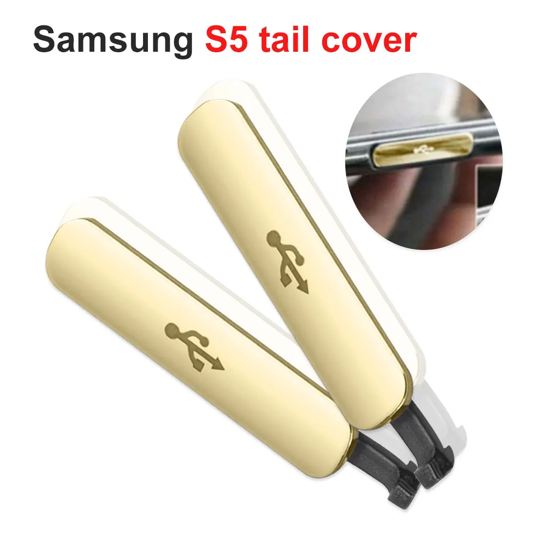 

Dust proof Plug For Samsung Galaxy S5 Replacement USB Charge Port Flap Cover Charge Port Dust Plug