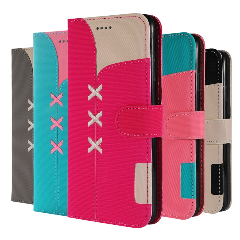

Color matching Flip PU Leather Case For Samsung Galaxy A50 A70 A40 A30 A20 M20 S10e S10 S9 S8 J4 J6 Plus Case Cover Coque