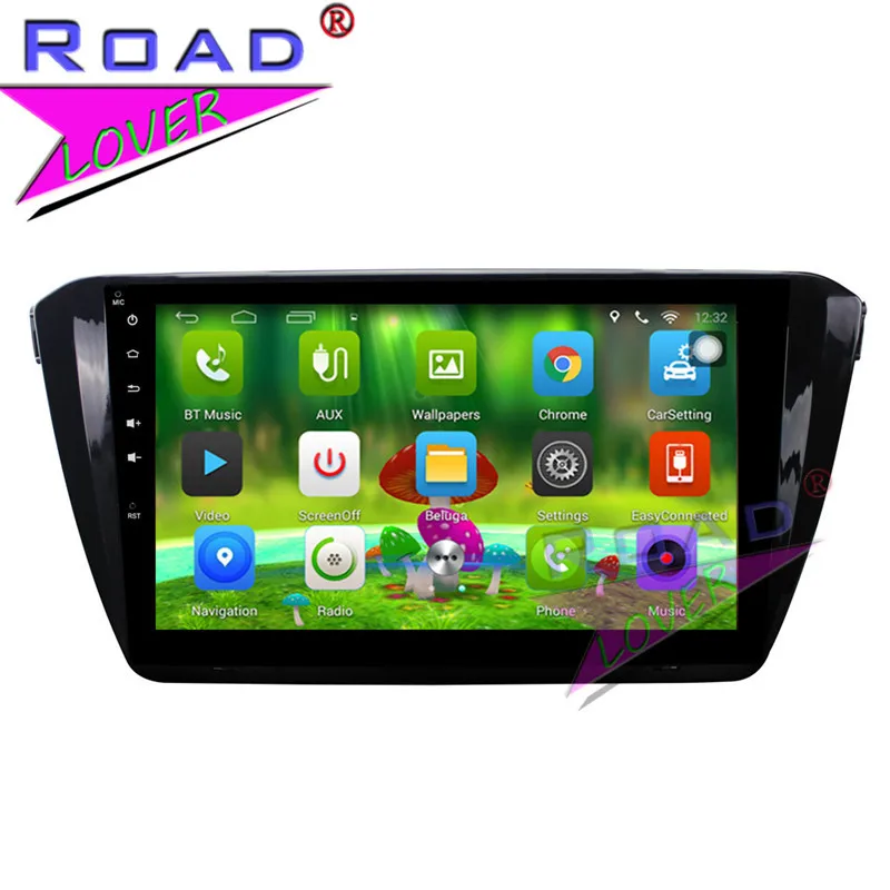 Excellent TOPNAVI Android 6.0 2G+32GB Quad Core 10.1" Car PC Head Unit Auto Audio For Skoda Superb 201S Stereo GPS Navigation 2Din Player 1
