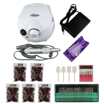 

Tignish Pro 1Set 30000RPM Electric Nail Drill File Bit Machine Manicure Kit Pedicure Wool Polisher UV Gel Polish Remover Tools