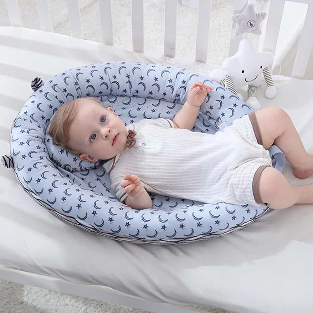

Baby Bassinet Lounger Breathable Hypoallergenic Sleeping Bed Cotton Crib