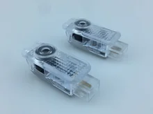 2pcs LED Car Door Courtesy Laser Projector Logo Lamp Ghost Shadow Light for VW old Passat B5 2000-2010 old Phaeton 2005-2012