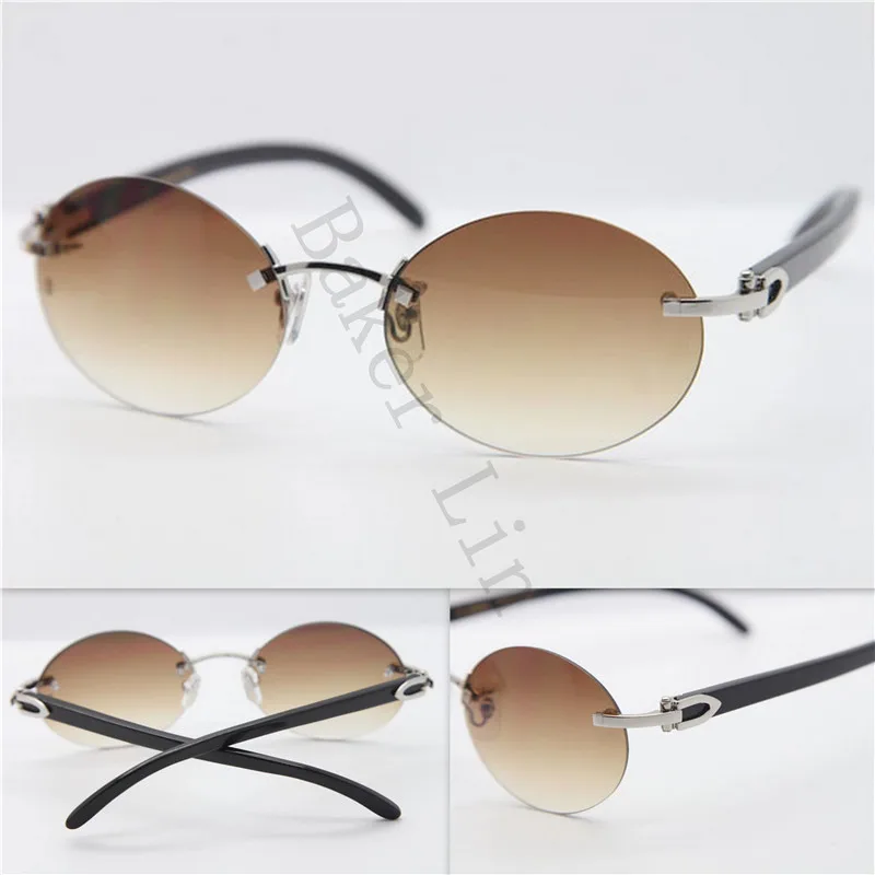 Cartier 3524018 Rimless Wood Sunglasses (5)