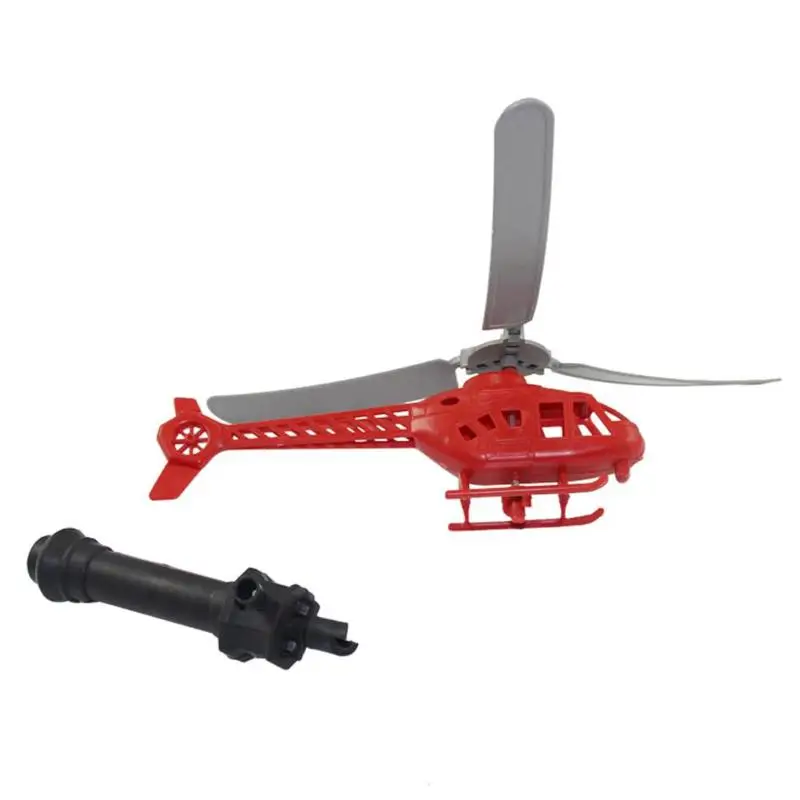 Hot Selling High Quality Plastic Hand Line Helicopter Toy Power Flying Sky Plane Toy Kid Playing Toy Children Kids Outdoor Toys