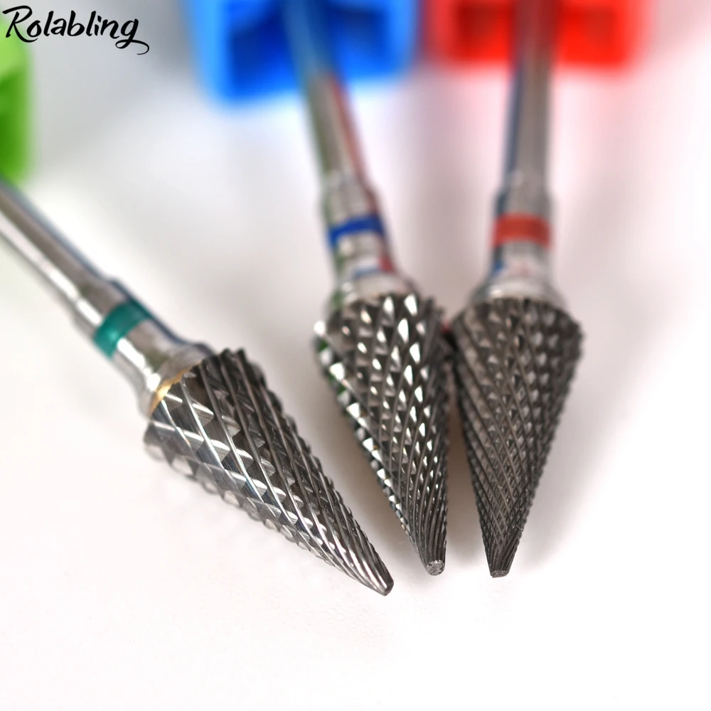 

Nail Art Carbide Drill Bits Rotary Milling Cutters for Electric Manicure Machines Professional Nail Drill Bit Nail Remover Tools