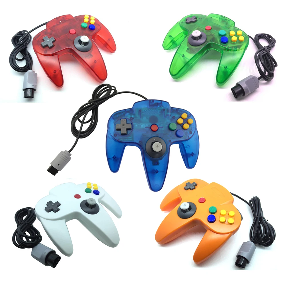

New Color Long Handle Wired Game Controller for N64 Gamepad Joystick for Nintendo for 64