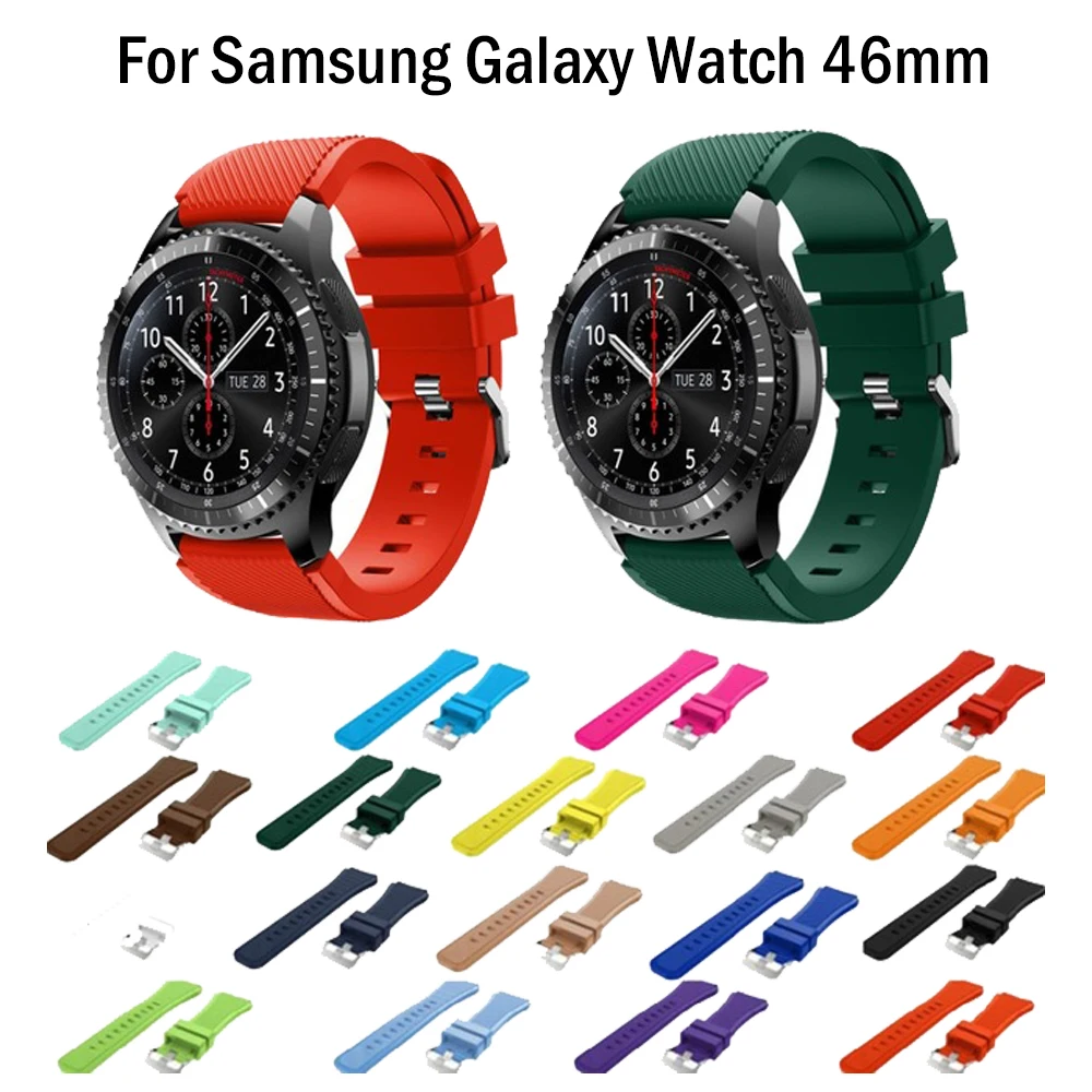 Gear S3 Frontier ремешок для Samsung Galaxy watch 46 мм 22 часов correa S 3 классический силиконовый