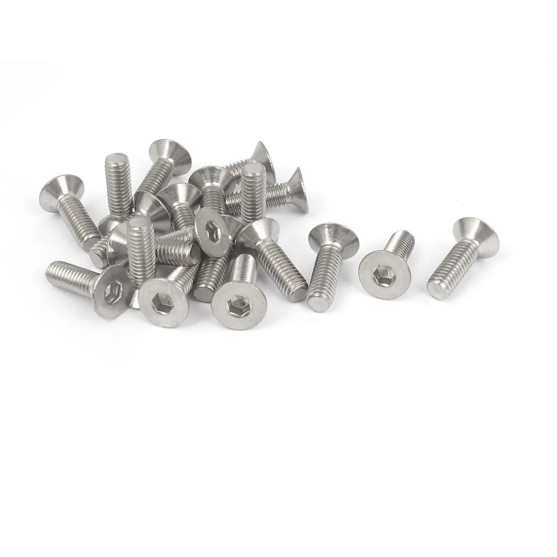 

M6 x 20mm Metric Hex Socket Countersunk Flat Head Screw Bolts 20PCS